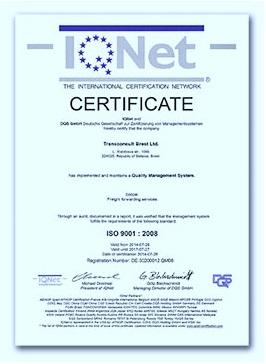 Quality Management system Transconsult