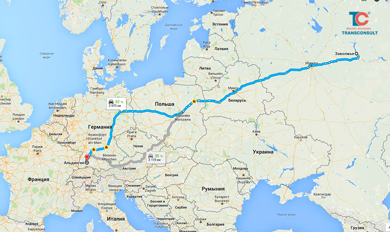 Специалисты ГК Трансконсалт регулярно осуществляют перевозки сборных грузов из Европы в Россию. 